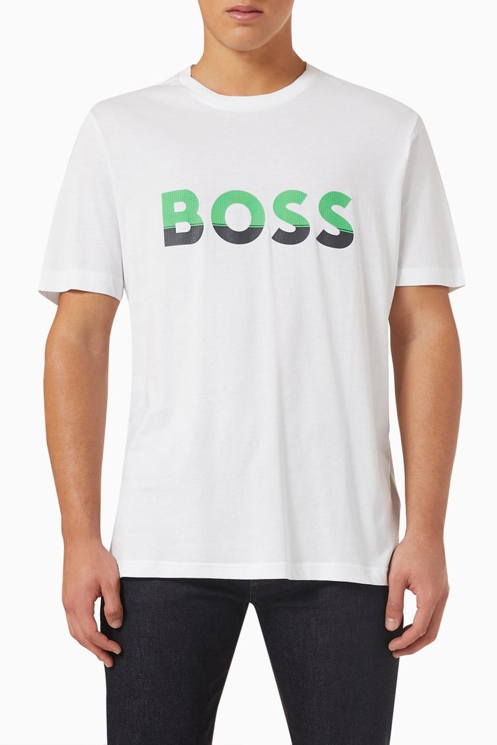 

Logo T-shirt in Cotton Jersey, White