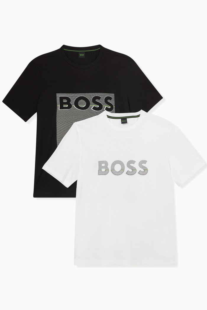 

Logo T-shirt in Cotton Jersey, Set of 2, Multicolour