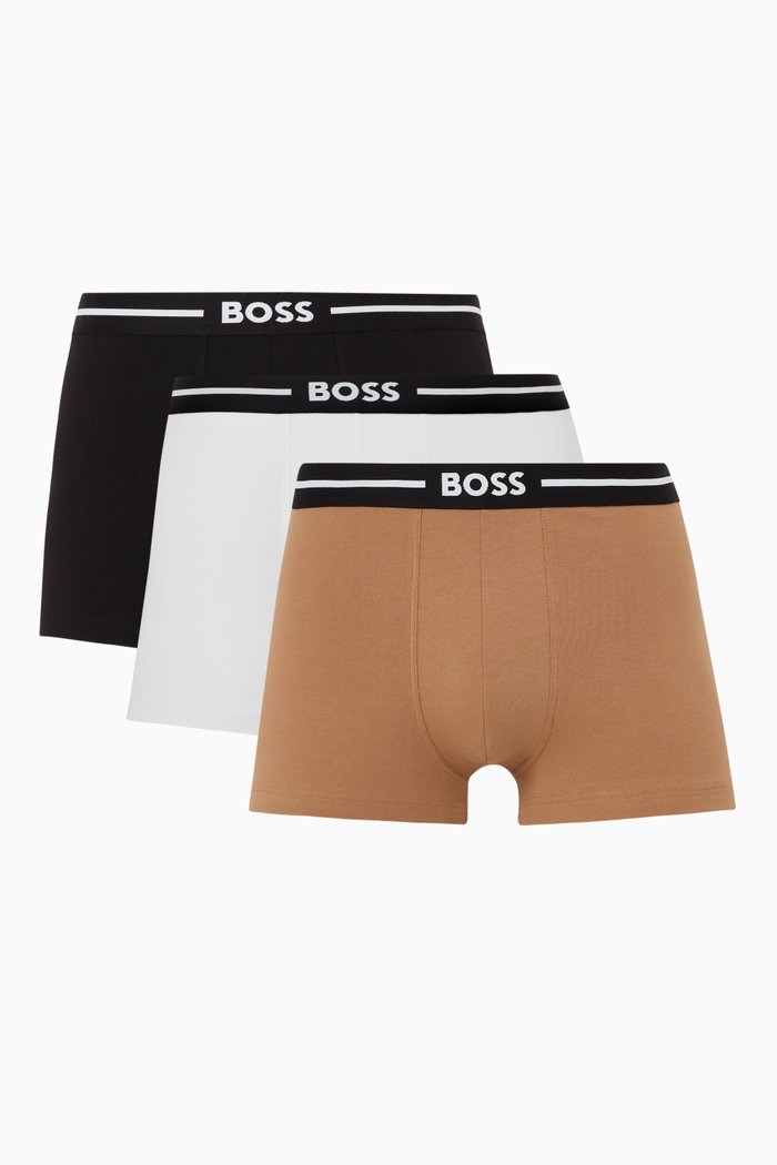 

Trunks in Cotton, Set of Three, Multicolour