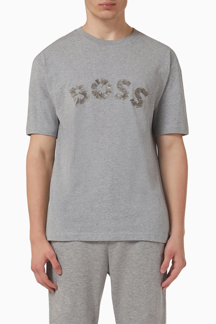 

Logo T-shirt in Cotton Jersey, Grey