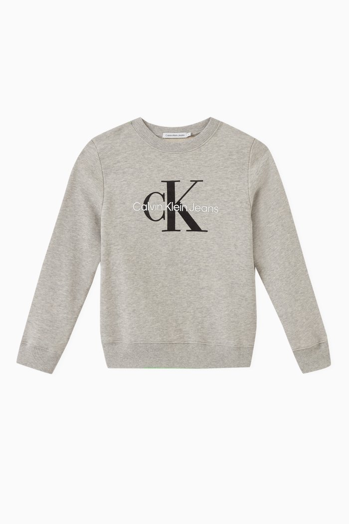 

Logo Sweatshirt in Cotton, Grey