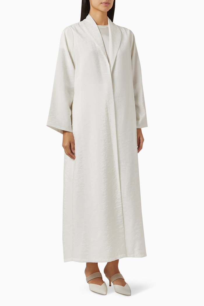

Long Sleeve Abaya, White