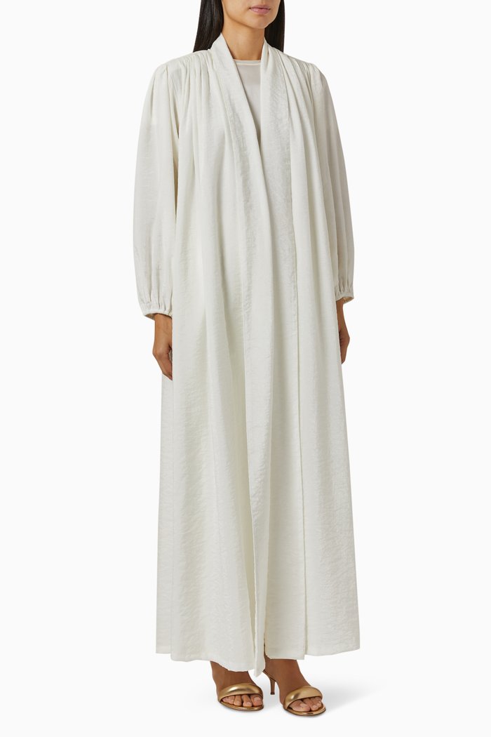 

Long Sleeve Abaya, White