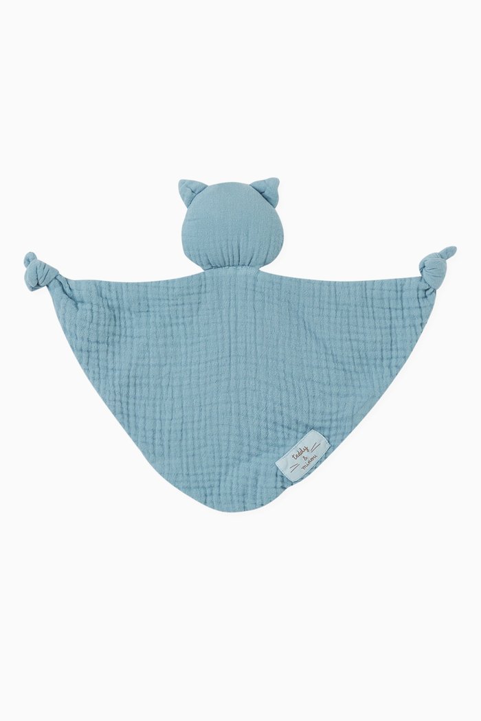 

Doudou Cat Comforter in Pure Cotton, Blue