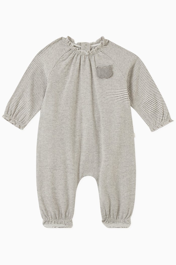 

Cat Patch Sleepsuit in Cotton, Neutral
