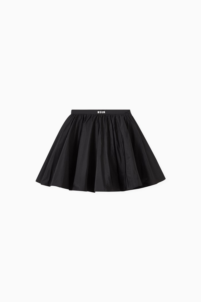 

Logo Waistband Skirt in Polyester, Black