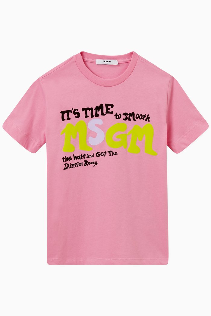 

Logo T-shirt in Cotton, Pink