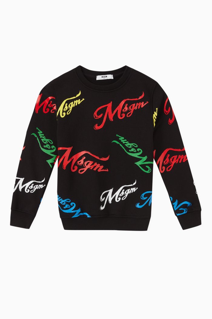 

Logo-printed Sweatshirt in Cotton, Black