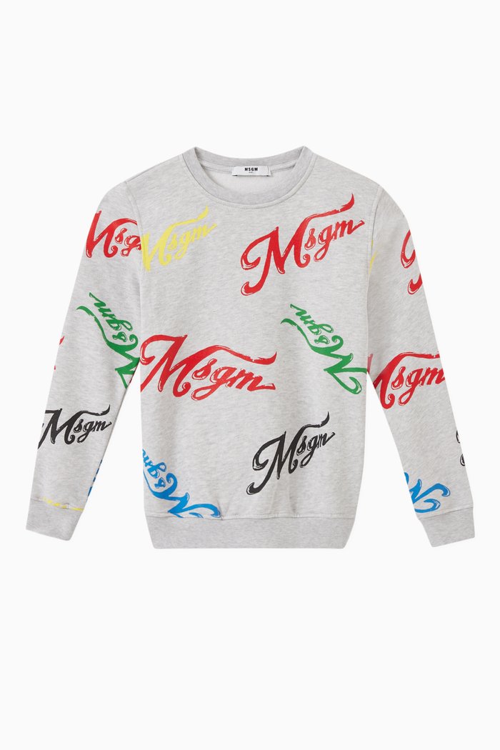 

Logo-printed Sweatshirt in Cotton, Grey