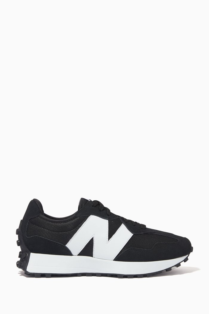 

327 Sneakers in Suede & Mesh, Black