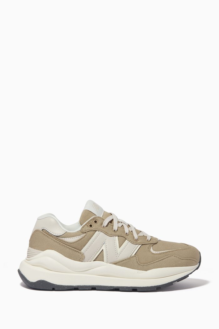 

57/40 Sneakers in Suede & Mesh, Green