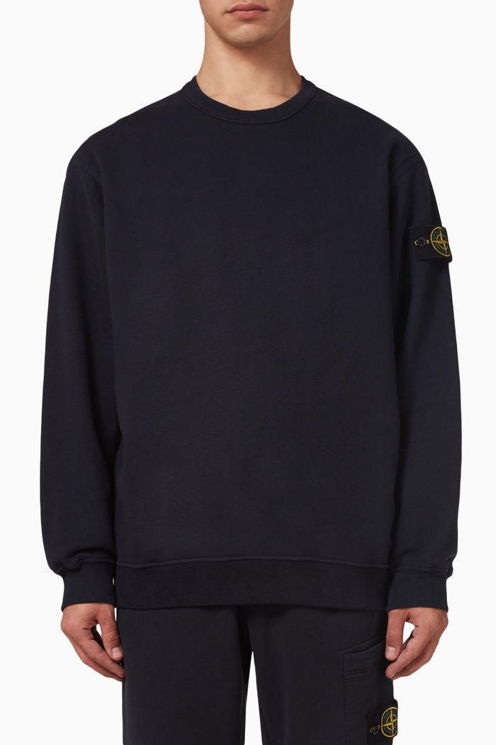 

Crewneck Sweatshirt in Cotton-fleece, Blue