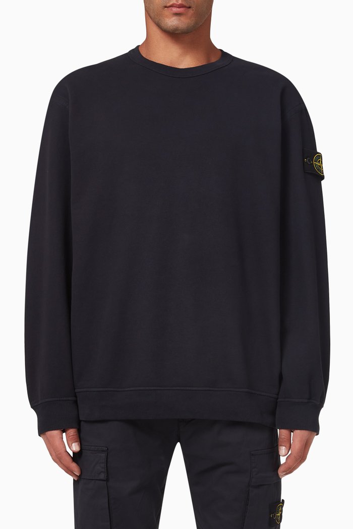 

Crewneck Sweatshirt in Cotton-fleece, Blue