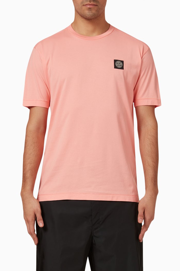 

T-shirt in Cotton Jersey, Pink