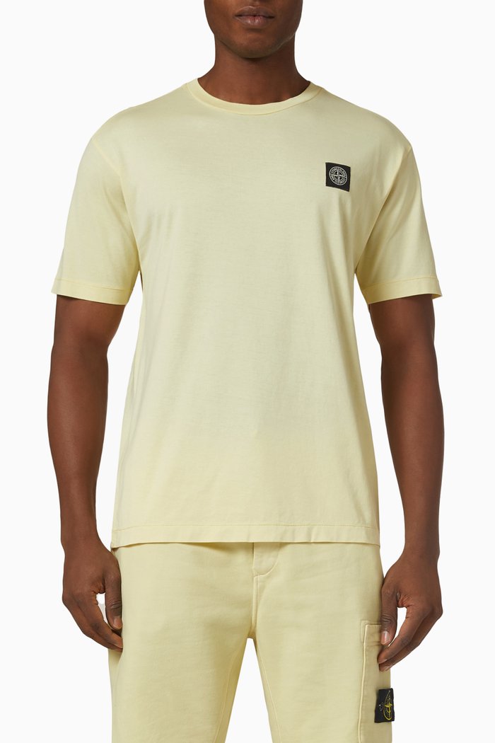 

T-shirt in Cotton Jersey, Yellow