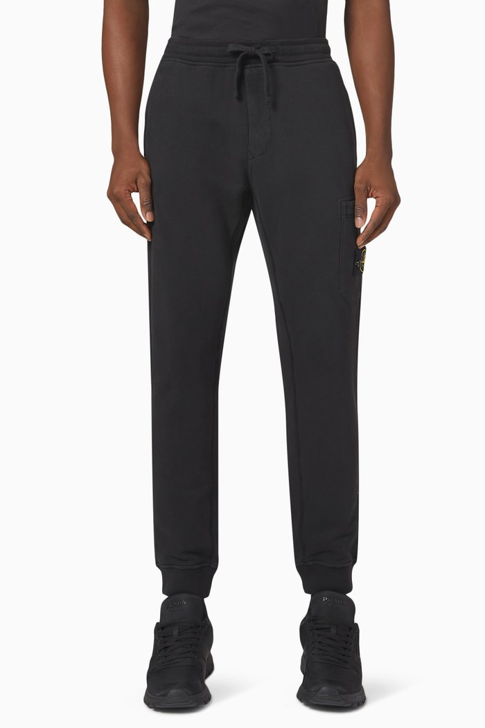 

Sweatpants in Fleece, Black