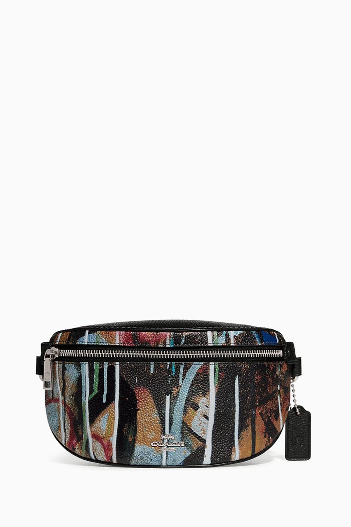 

x Mint Serf Bethany Belt Bag in Leather, Black