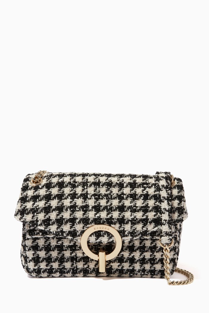 

Yza Houndstooth Bag in Tweed, Multicolour