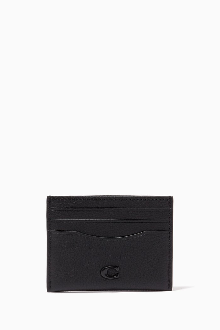 

Card Case in Pebble Leather, Black