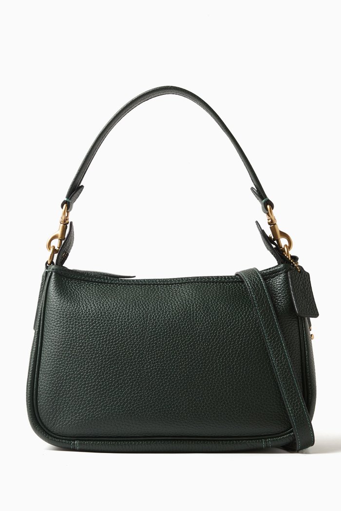 

Cary Crossbody Bag in Pebbled Leather, Green