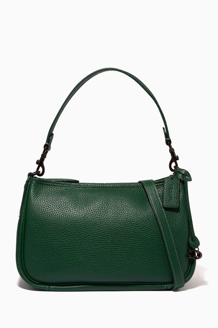 

Cary Crossbody Bag in Pebbled Leather, Brown