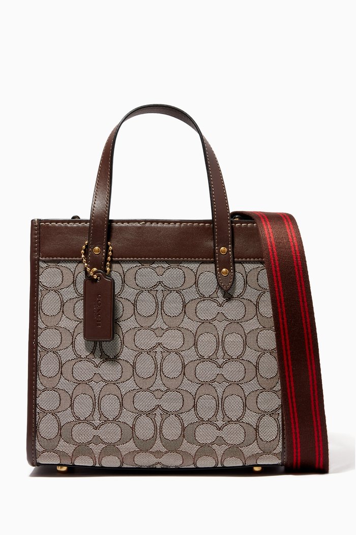

Field Tote 22 in Signature Jacquard, Brown