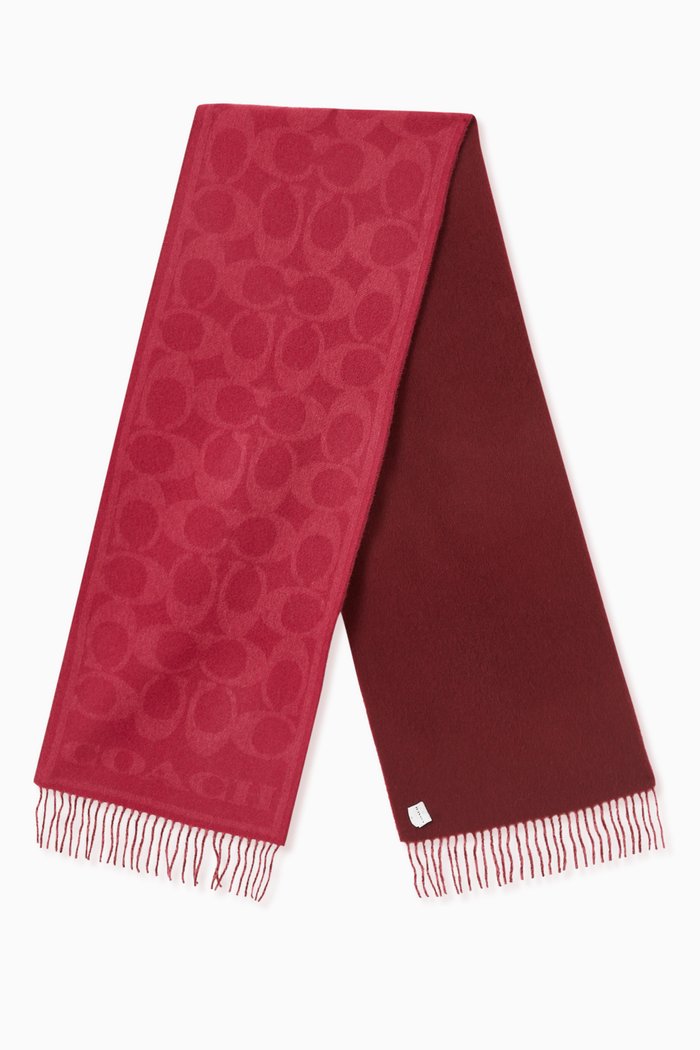 

Reversible Signature Muffler in Cashmere, Purple