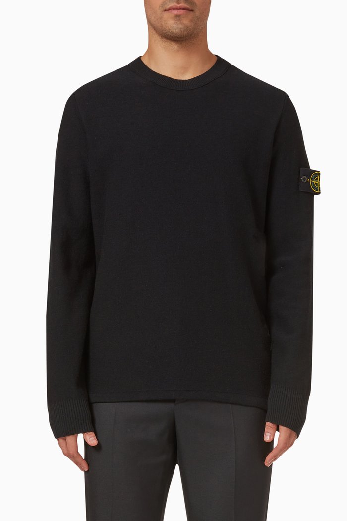 

Sweatshirt in Wool, Black