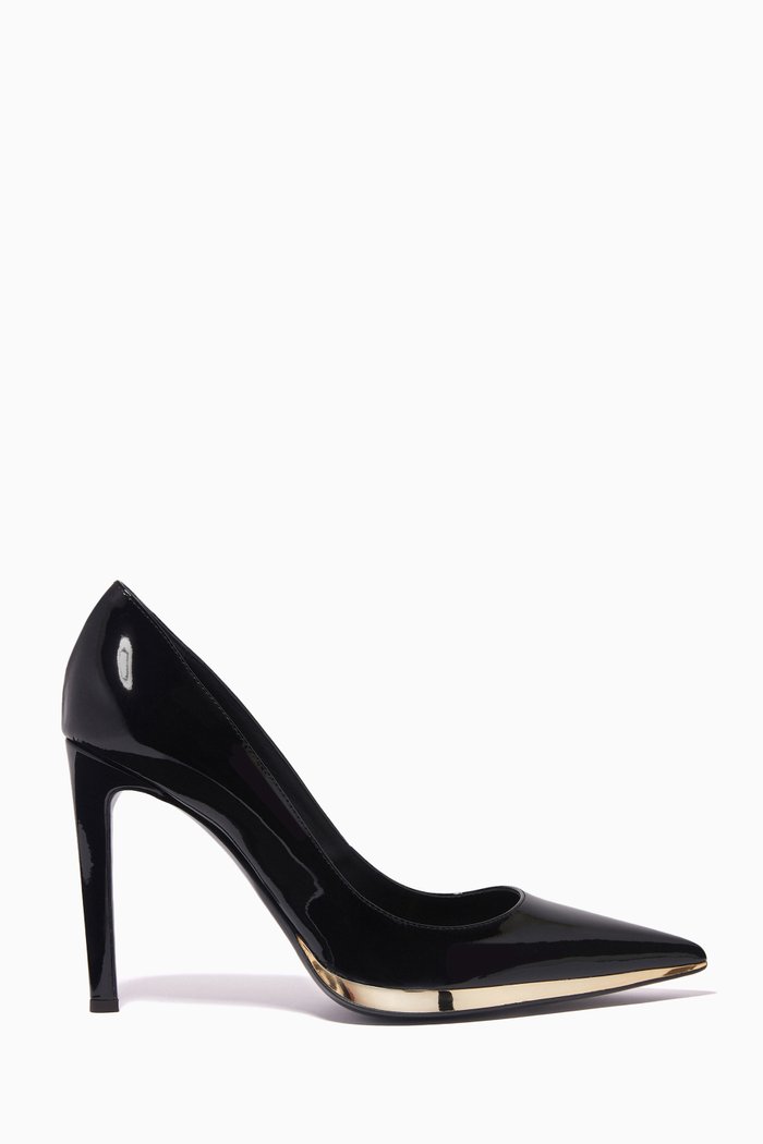 

Virgyn Pointed Pumps in Patent Leather, Black