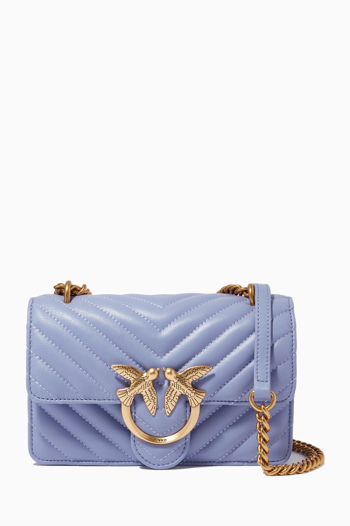 

Mini Love Icon Bag in V Quilt Nappa, Purple