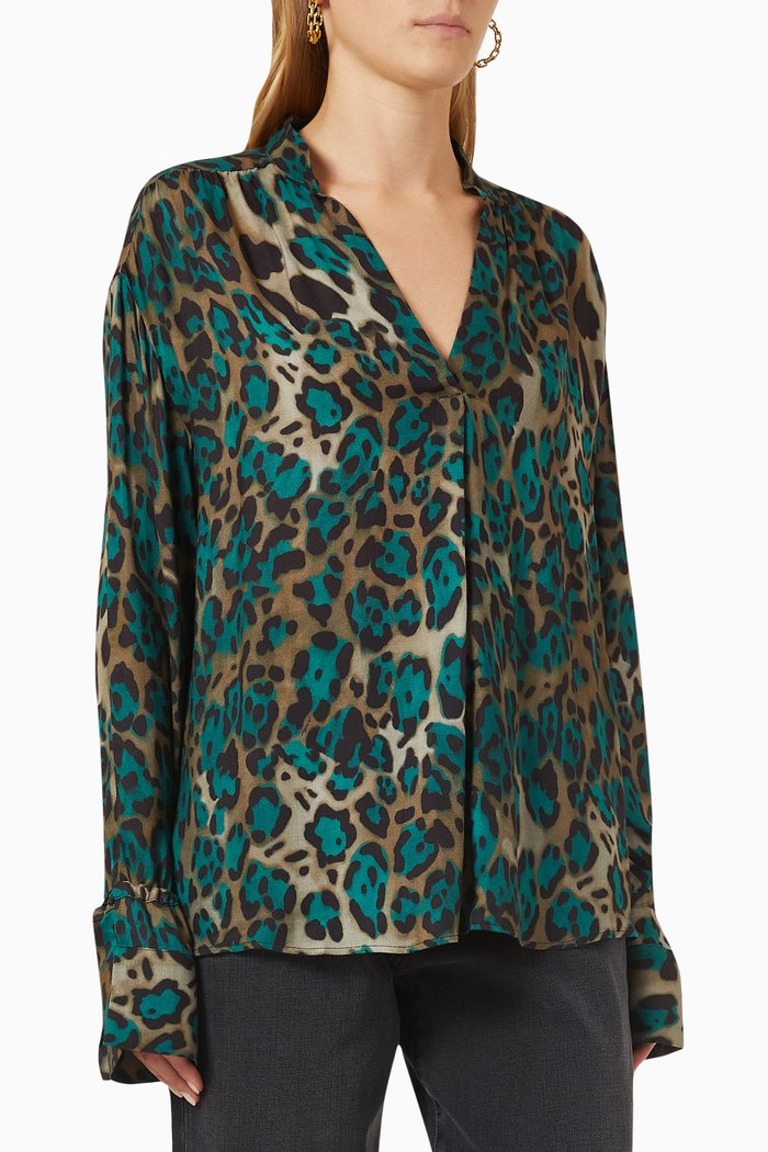

Bettina Blouse in Viscose, Green
