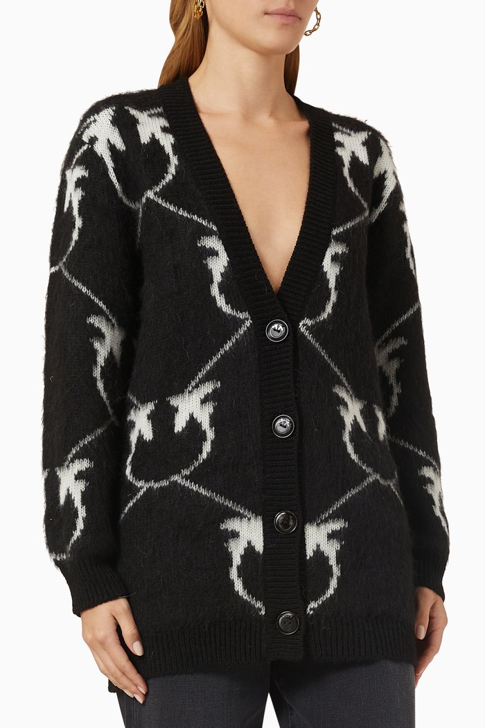 

Adelphi Cardigan in Wool, Black