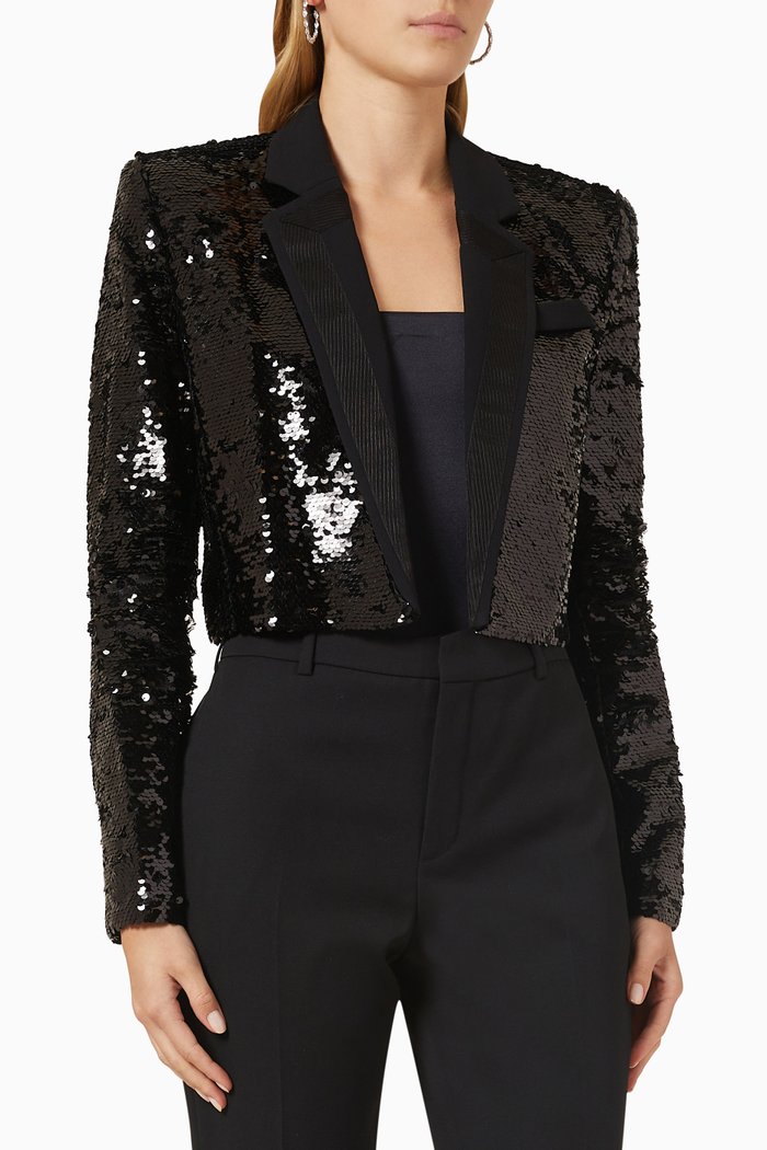 

Maracuja Jacket in Sequin, Black