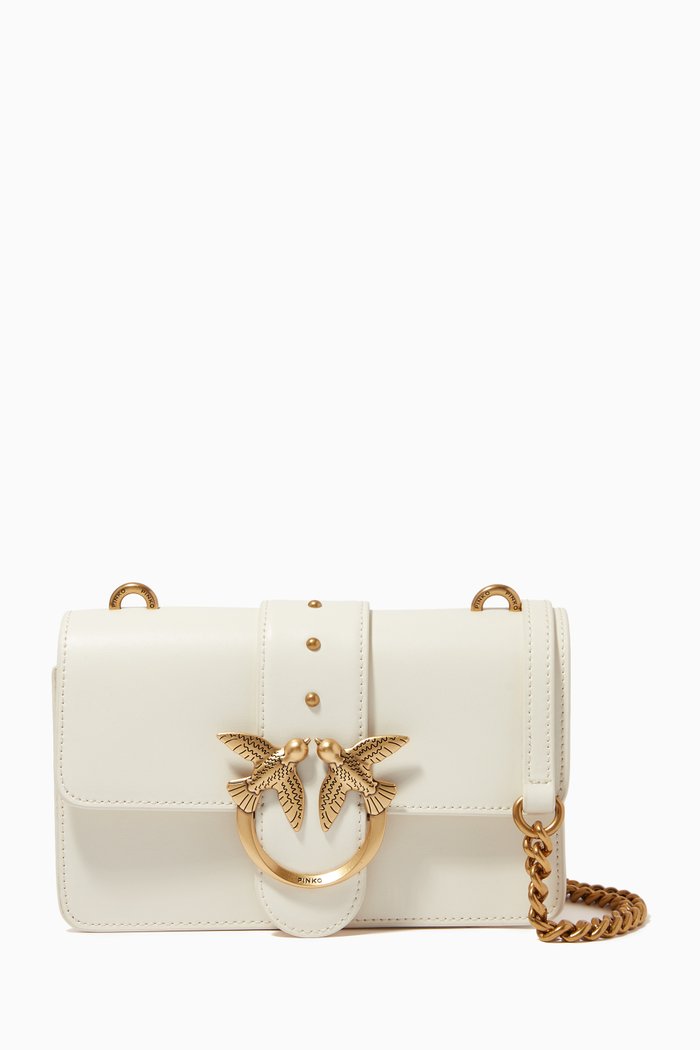 

Mini Love Icon Bag in Leather, White