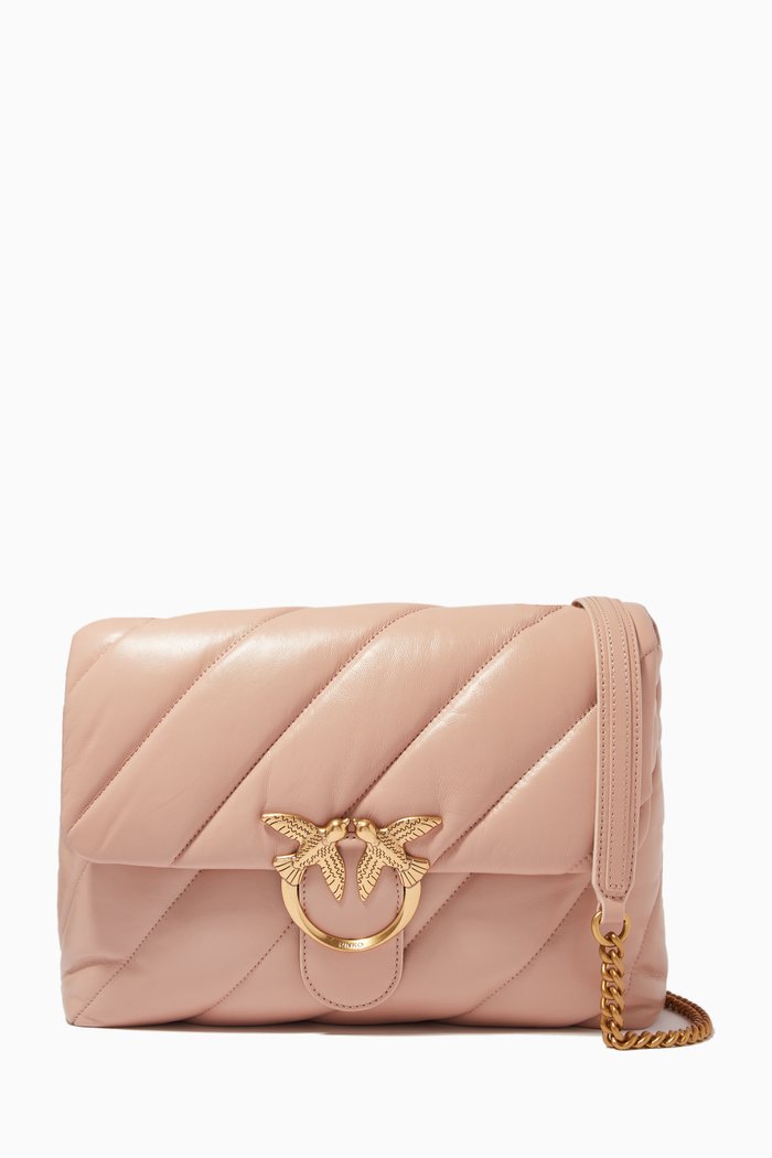 

Big Love Puff Bag in Maxi Quilt Nappa, Pink