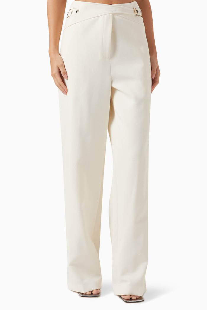 

Interlock Pants in Wool-blend, White