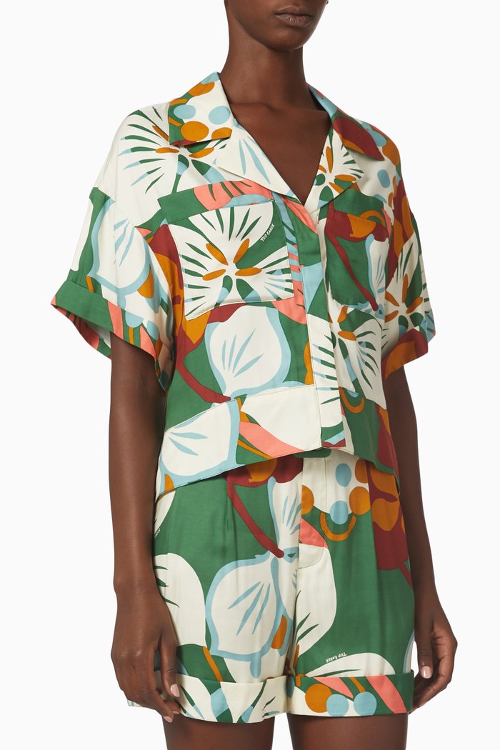 Talah Boxy Shirt, Green