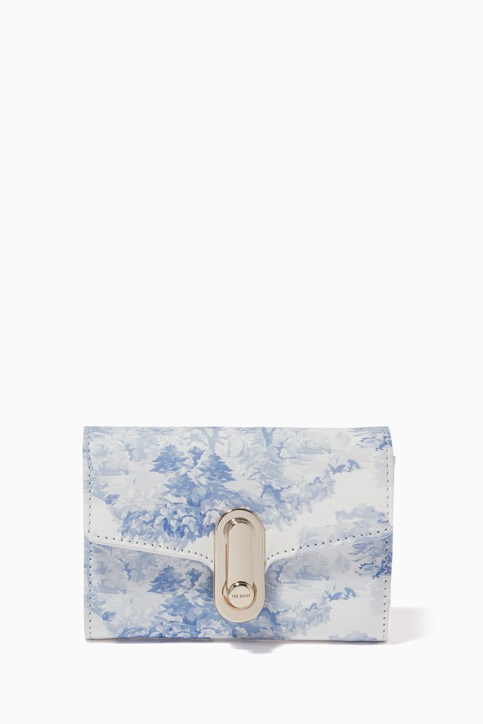 

Ayalam New Romantic Landscape Small Purse in Leather, White