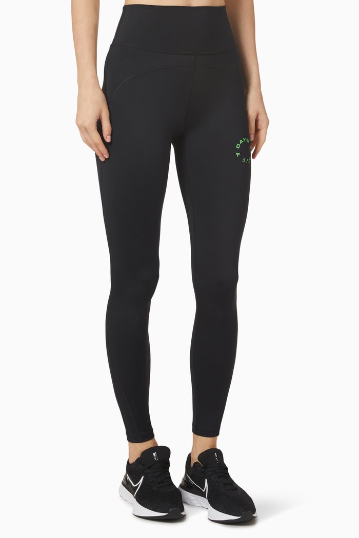 

Rivet 7/8 Leggings in Recycled Stretch-jersey, Black