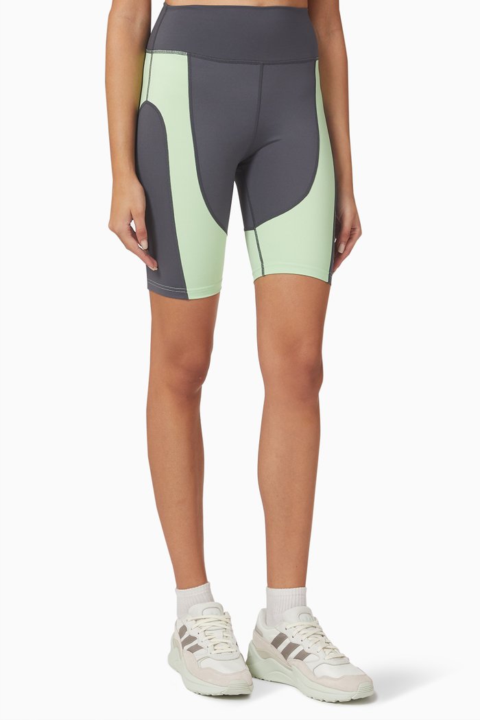 

Sanz Colour-block Biker Shorts in Stretch-jersey, Grey