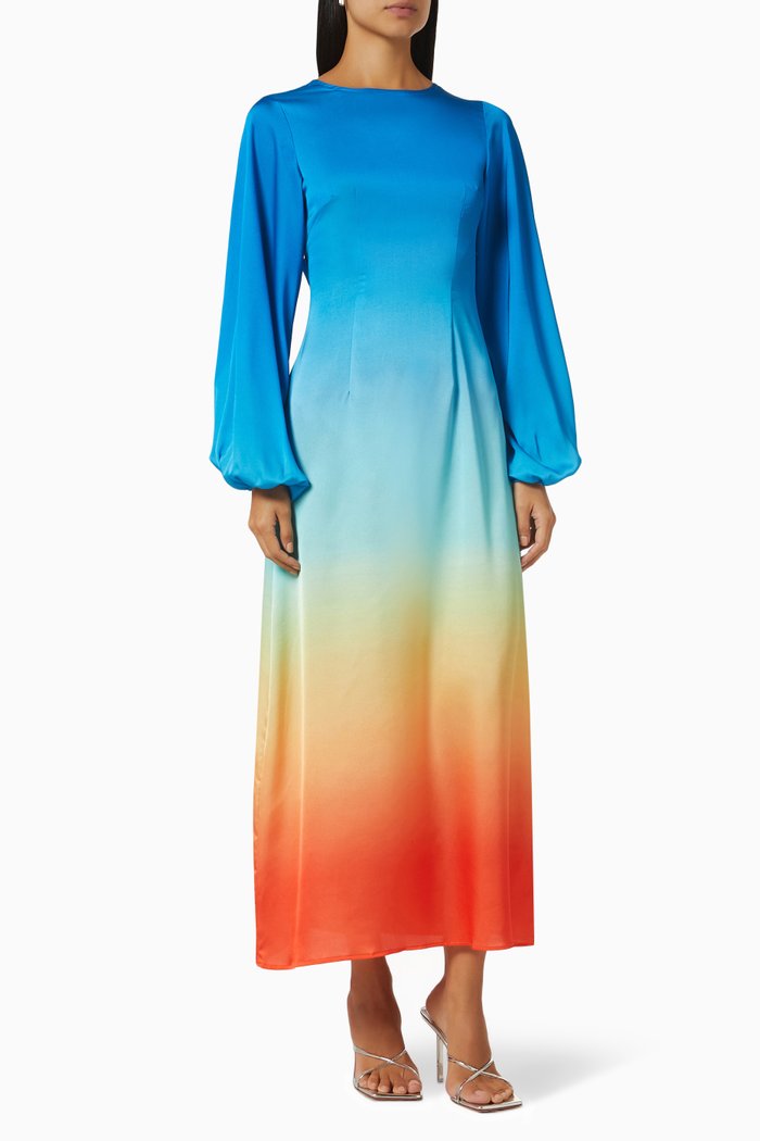 

Ombré Liberty Midi Dress, Multicolour