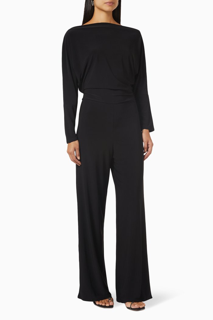 

Trish Off-shoulder Jumpsuit, Black