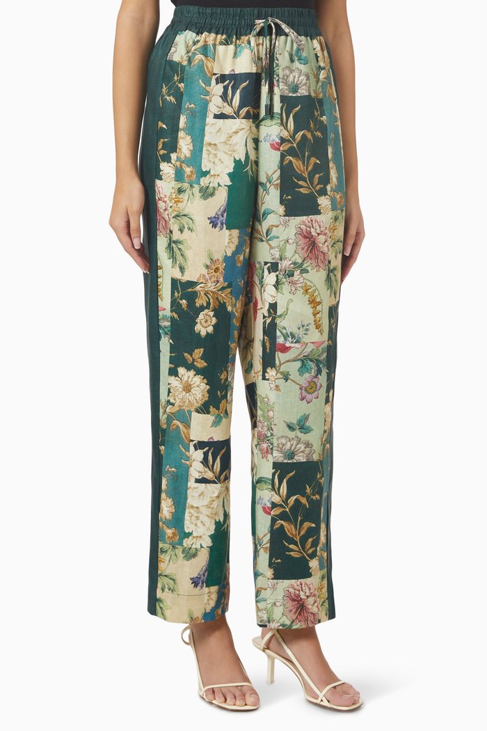 

Loretta Pants in Linen, Green