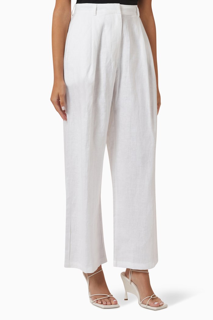 

El Toro Pants in Linen, White