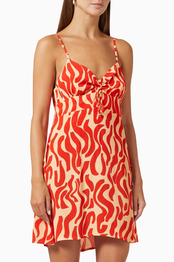 

Skyea Mini Dress in Crepe, Orange