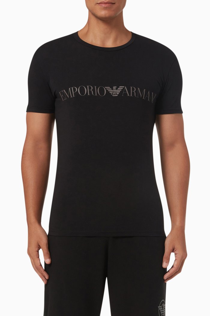 

Logo T-shirt in Cotton Jersey, Black