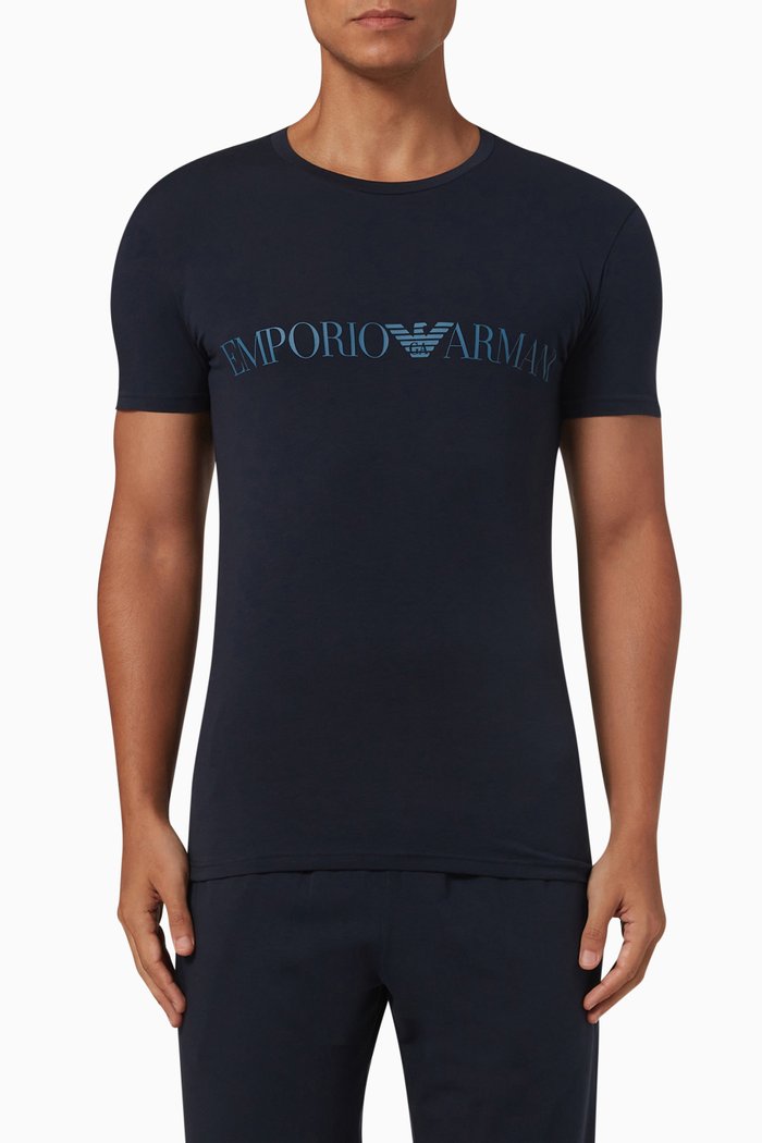 

Logo T-shirt in Cotton Jersey, Blue