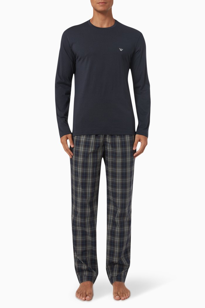 

Logo Pyjama Set in Cotton, Multicolour