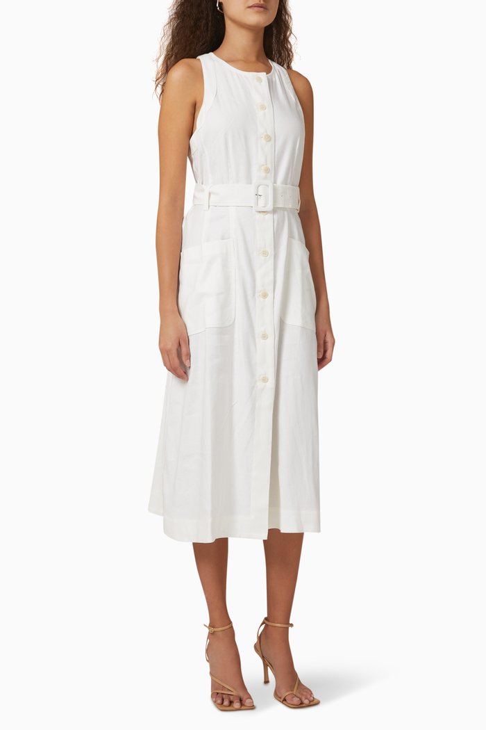 

Jancita Racerback Midi Dress, White