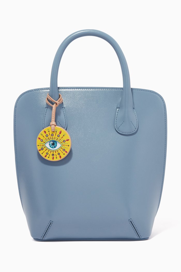 

Eye Am Bright Bag Accessory in Leather, Neutral